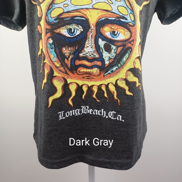 Sublime Graphic Print Tee Medium Gray -Short Sleeve -Long Beach -Rock - Picture 10 of 10